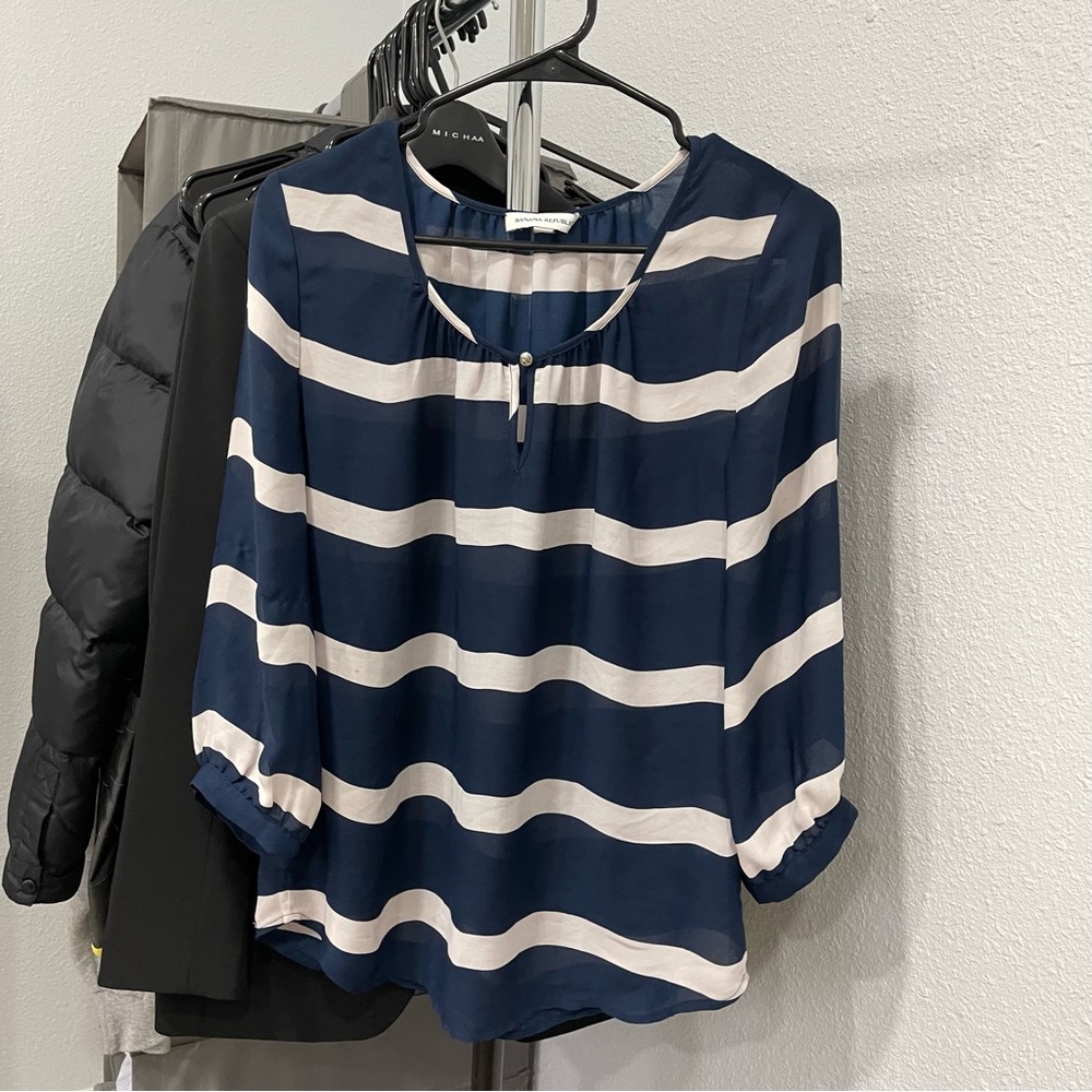 Banana Republic Striped Blouse